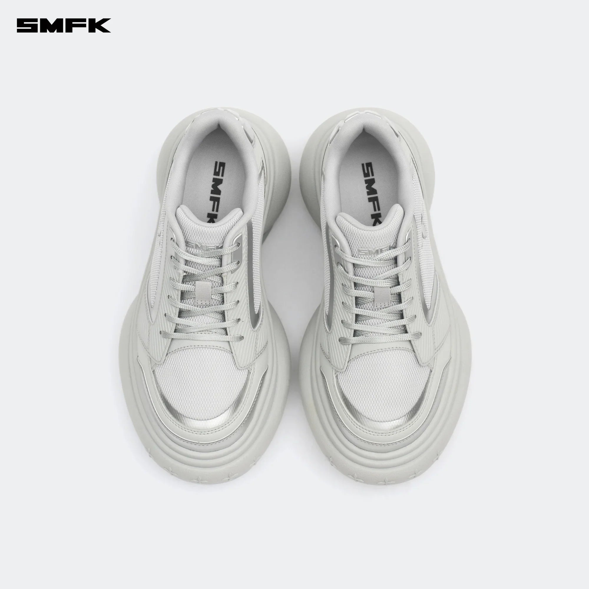 FUTURE RIPPLE HIGH-HEELED SNEAKER IN GRAY
