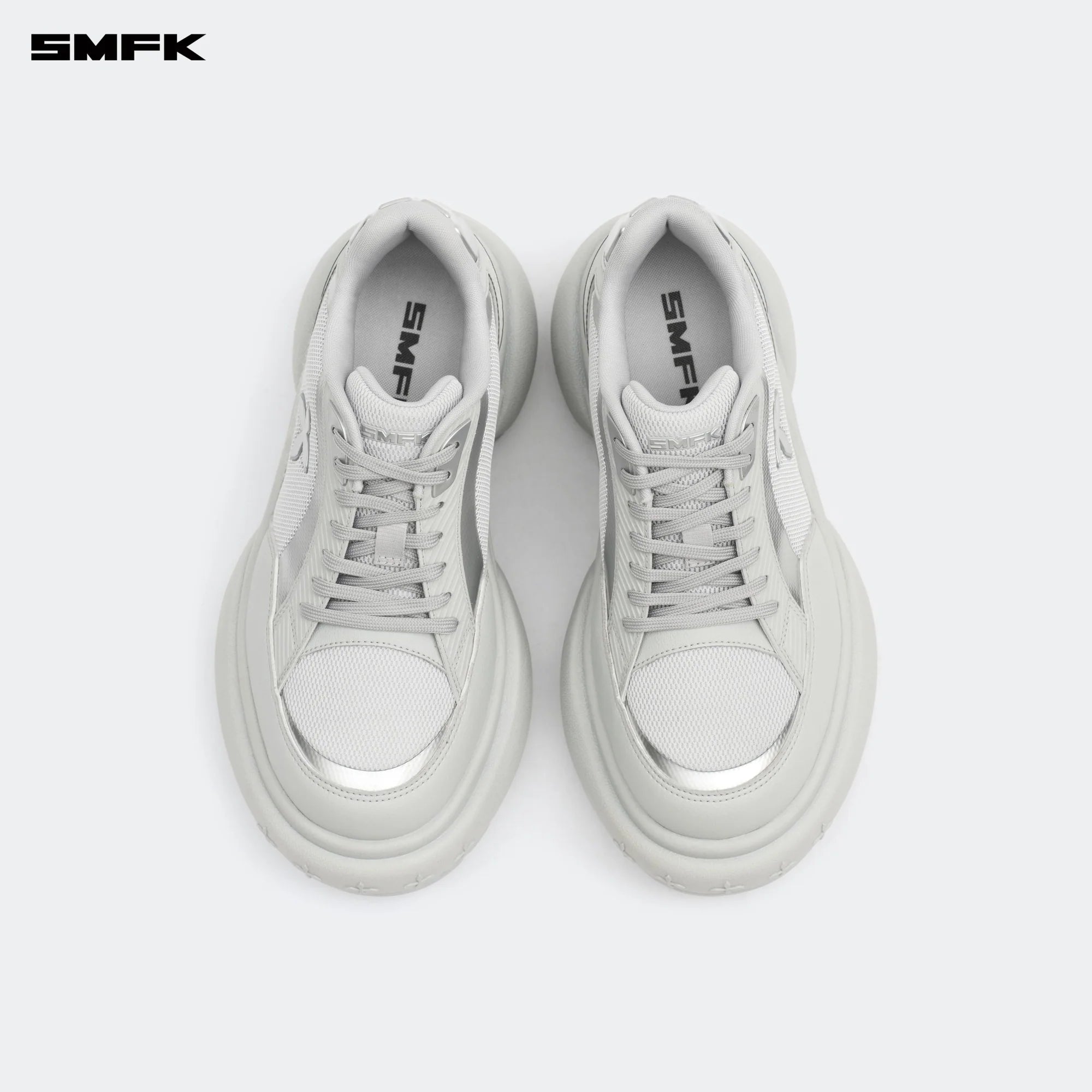 FUTURE RIPPLE THICK-SOLED SNEAKER IN GRAY