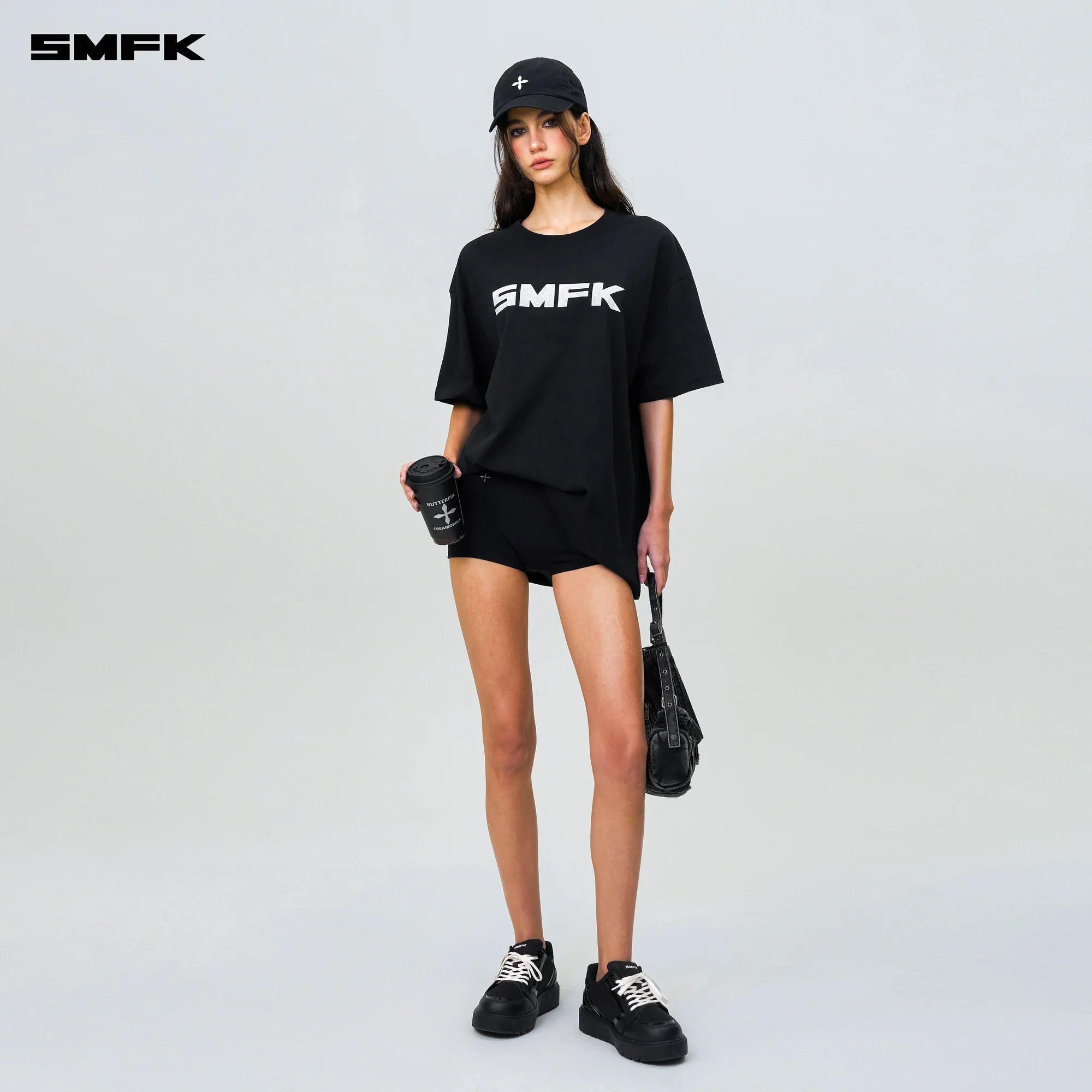 FUTURE LOGO STANDARD LOOSE TEE BLACK