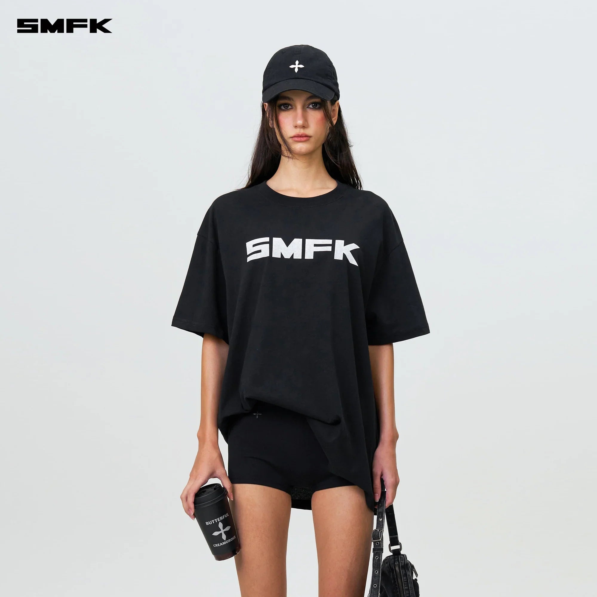FUTURE LOGO STANDARD LOOSE TEE BLACK