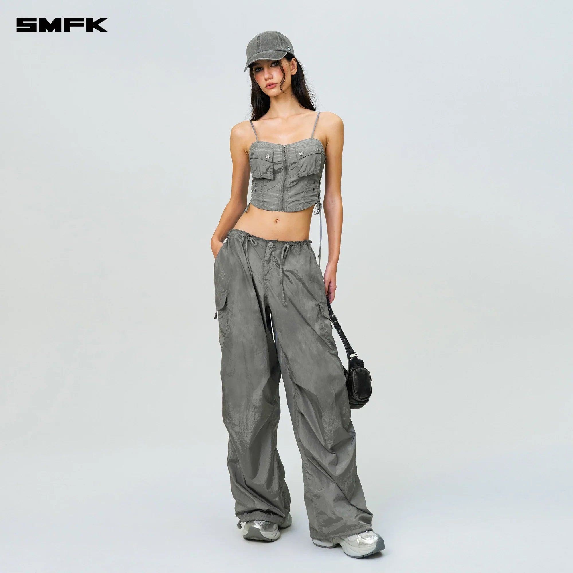 FUTURE STORM HUNTING LOOSE PARATROOPER PANTS DARK GRAY