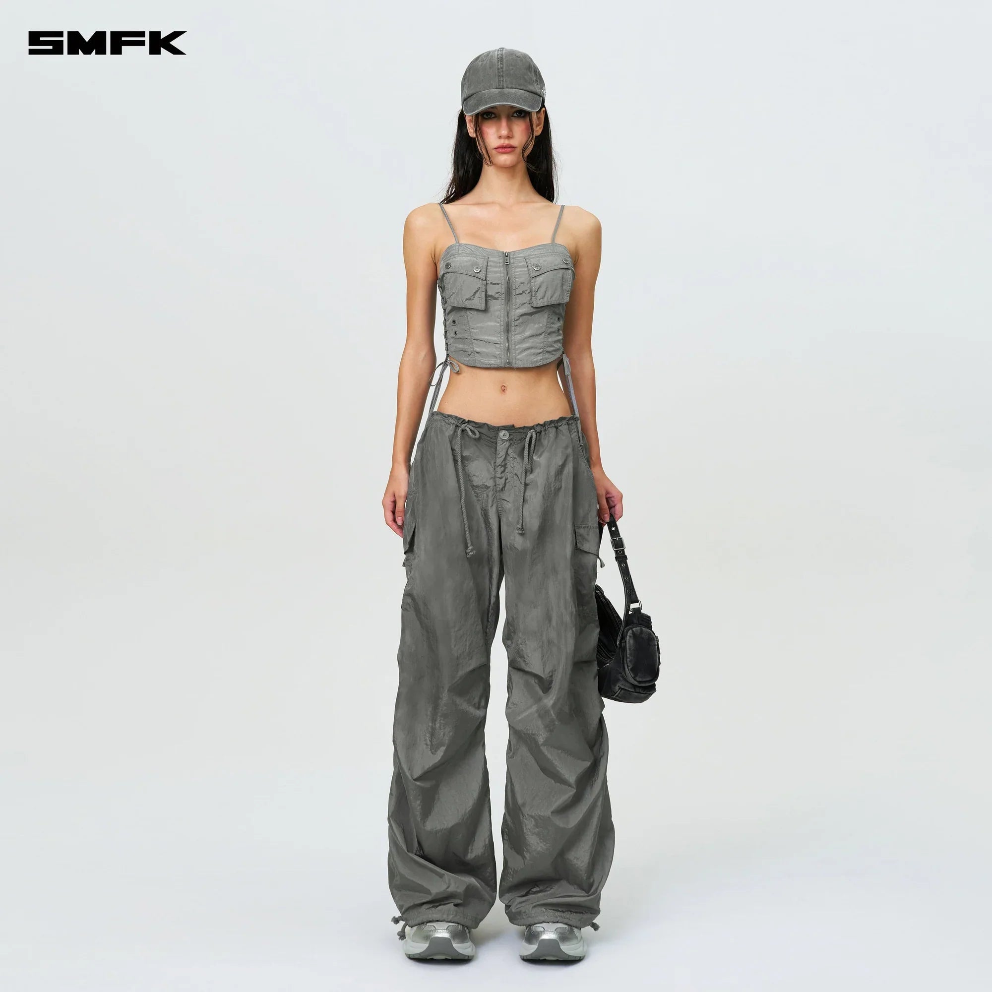 FUTURE STORM HUNTING LOOSE PARATROOPER PANTS DARK GRAY