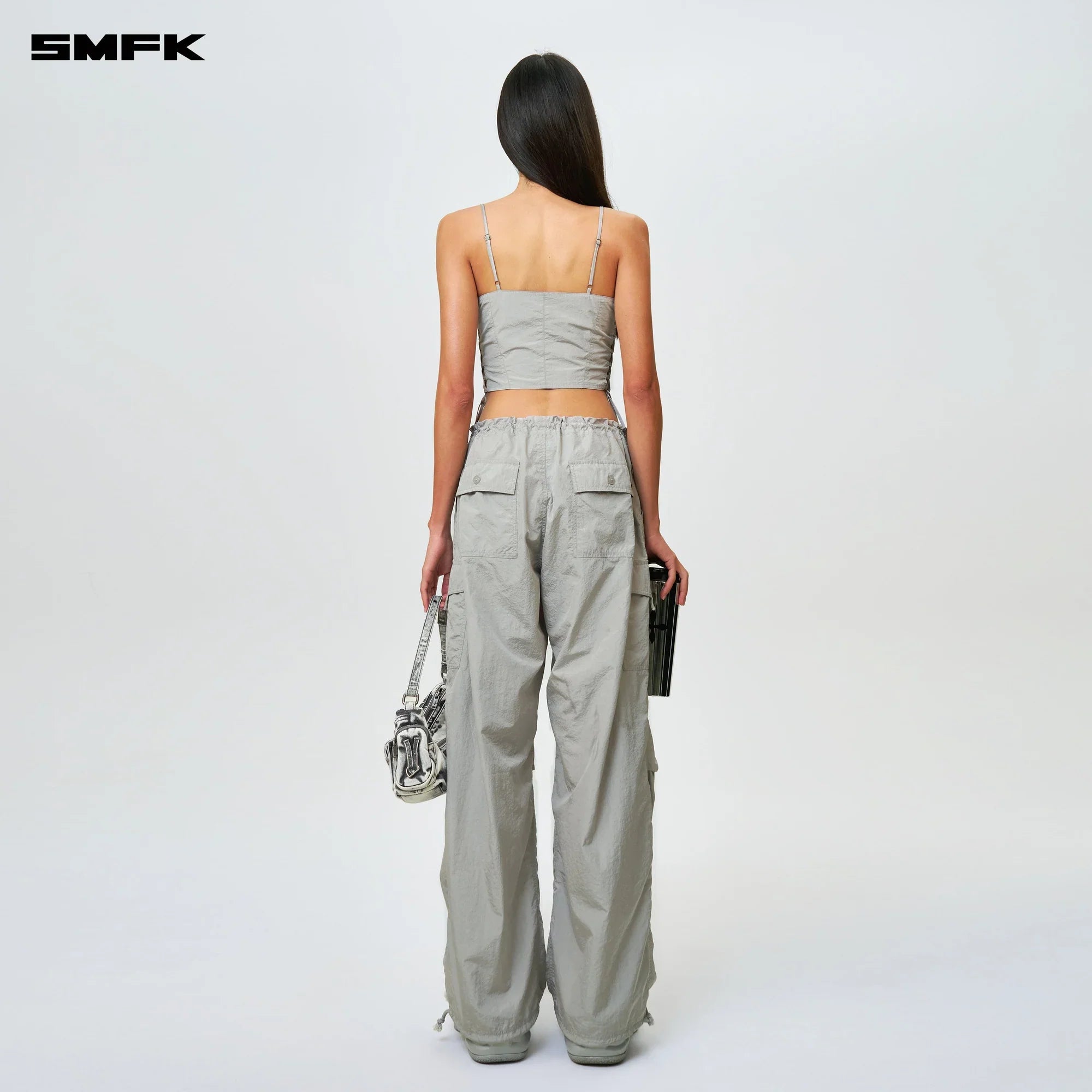 FUTURE STORM HUNTING LOOSE PARATROOPER PANTS SILVER