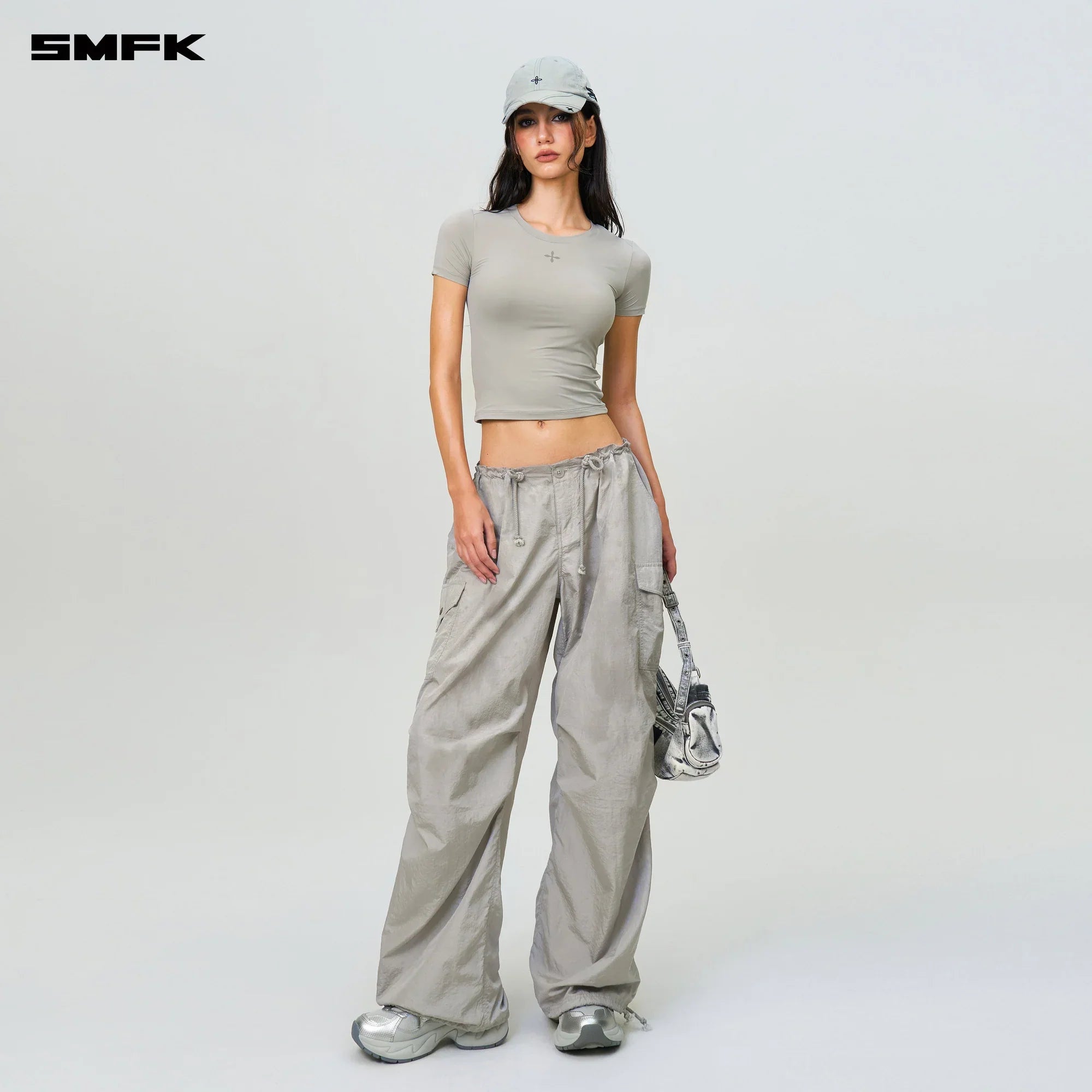 FUTURE STORM HUNTING LOOSE PARATROOPER PANTS SILVER