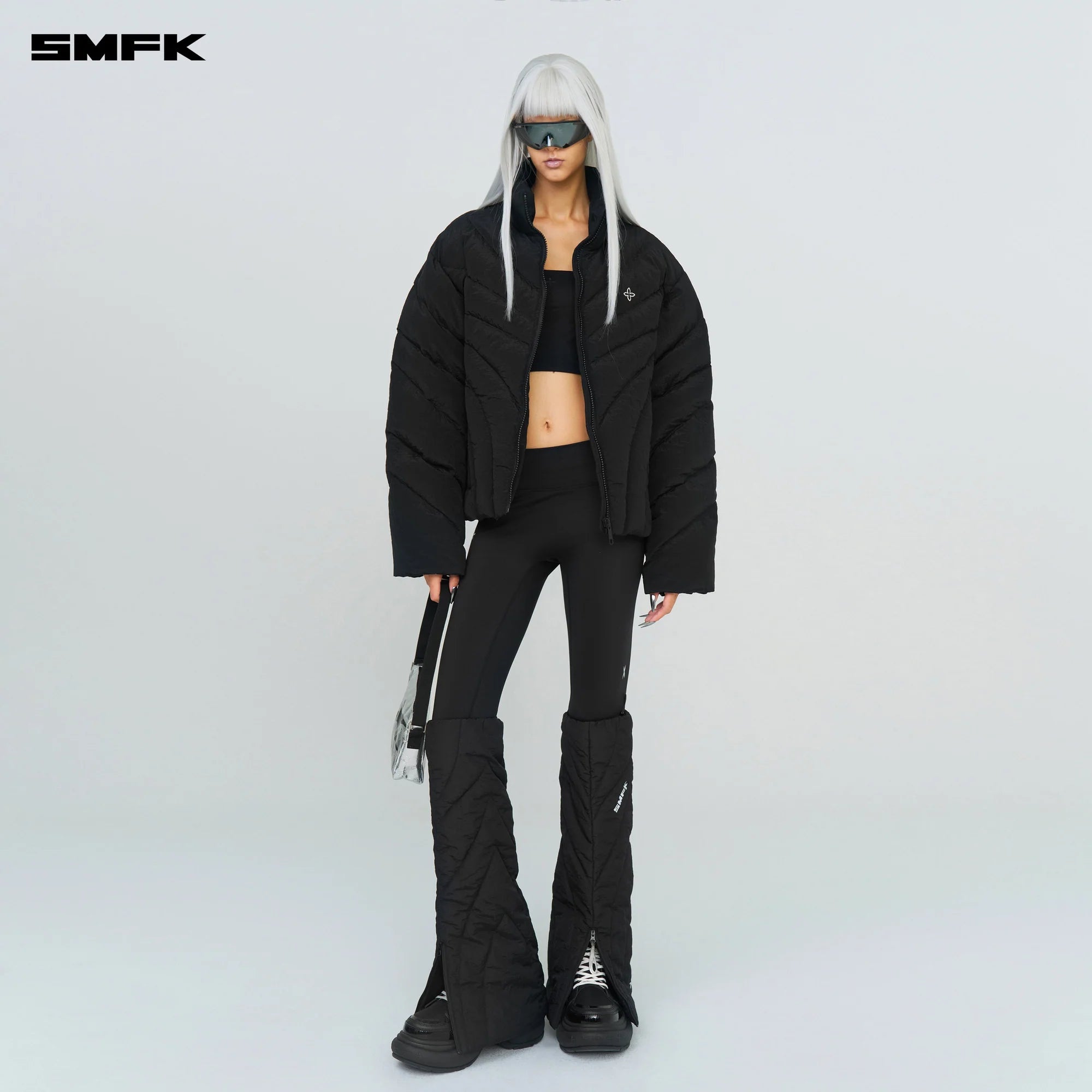 FUTURE STORM WIDE DOWN PUFF JACKET IN BLACK