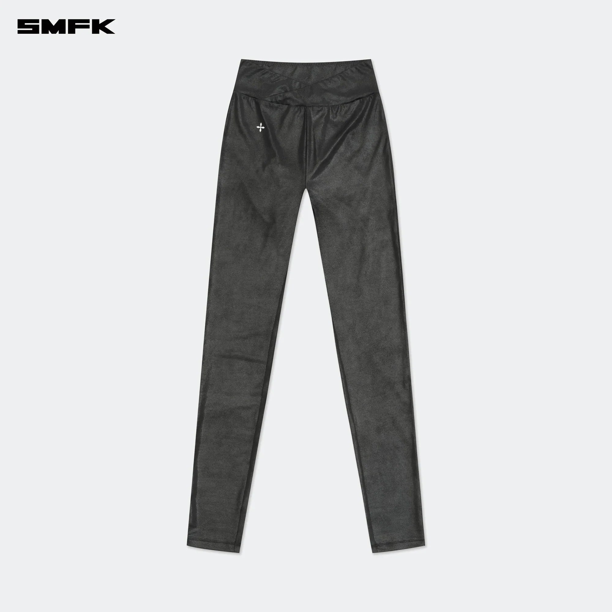 FUTURE WAVE HIGH-WAISTED BODY SHAPING LONG PANTS BLACK