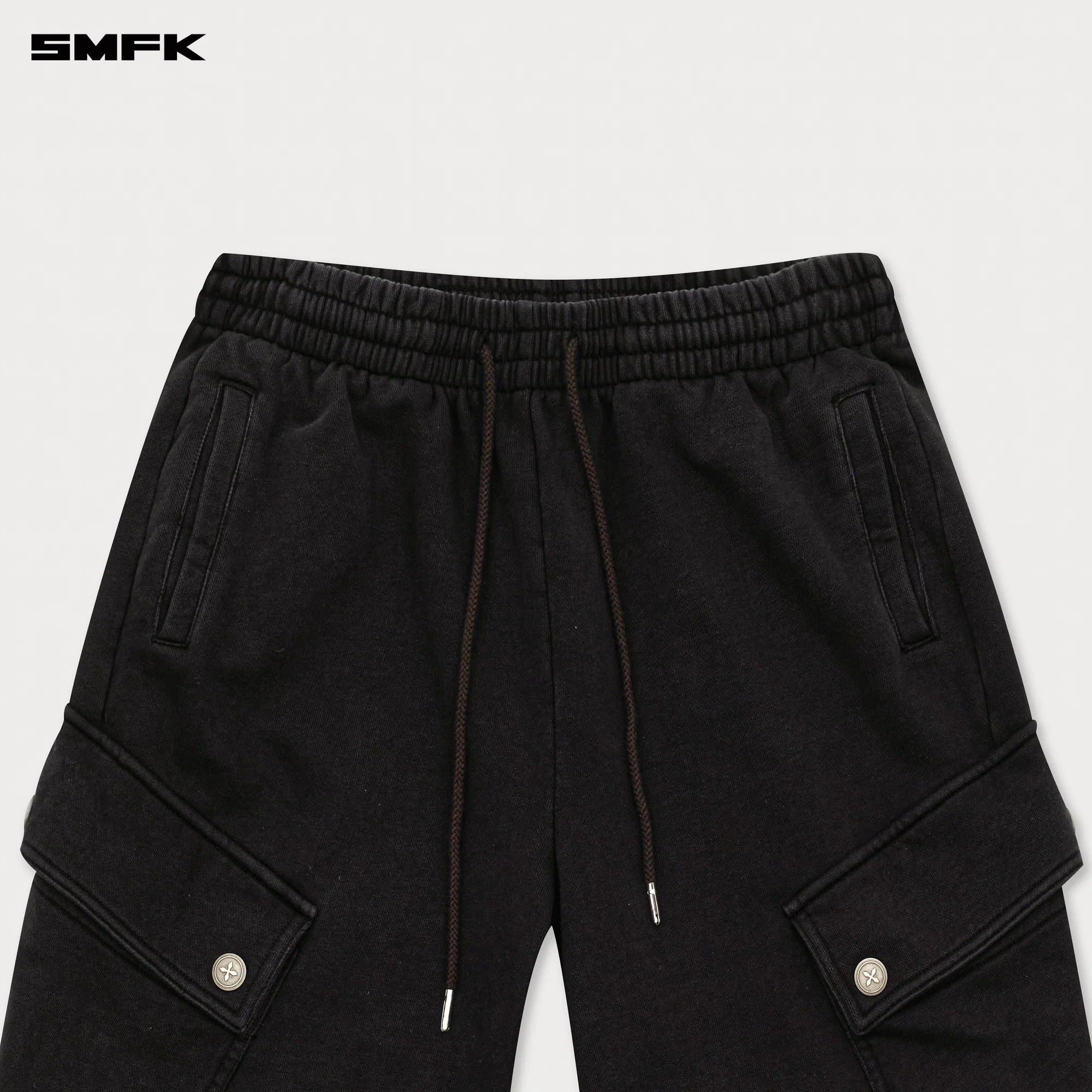FUTURE WIDE-LEG TRACK PANTS IN BLACK