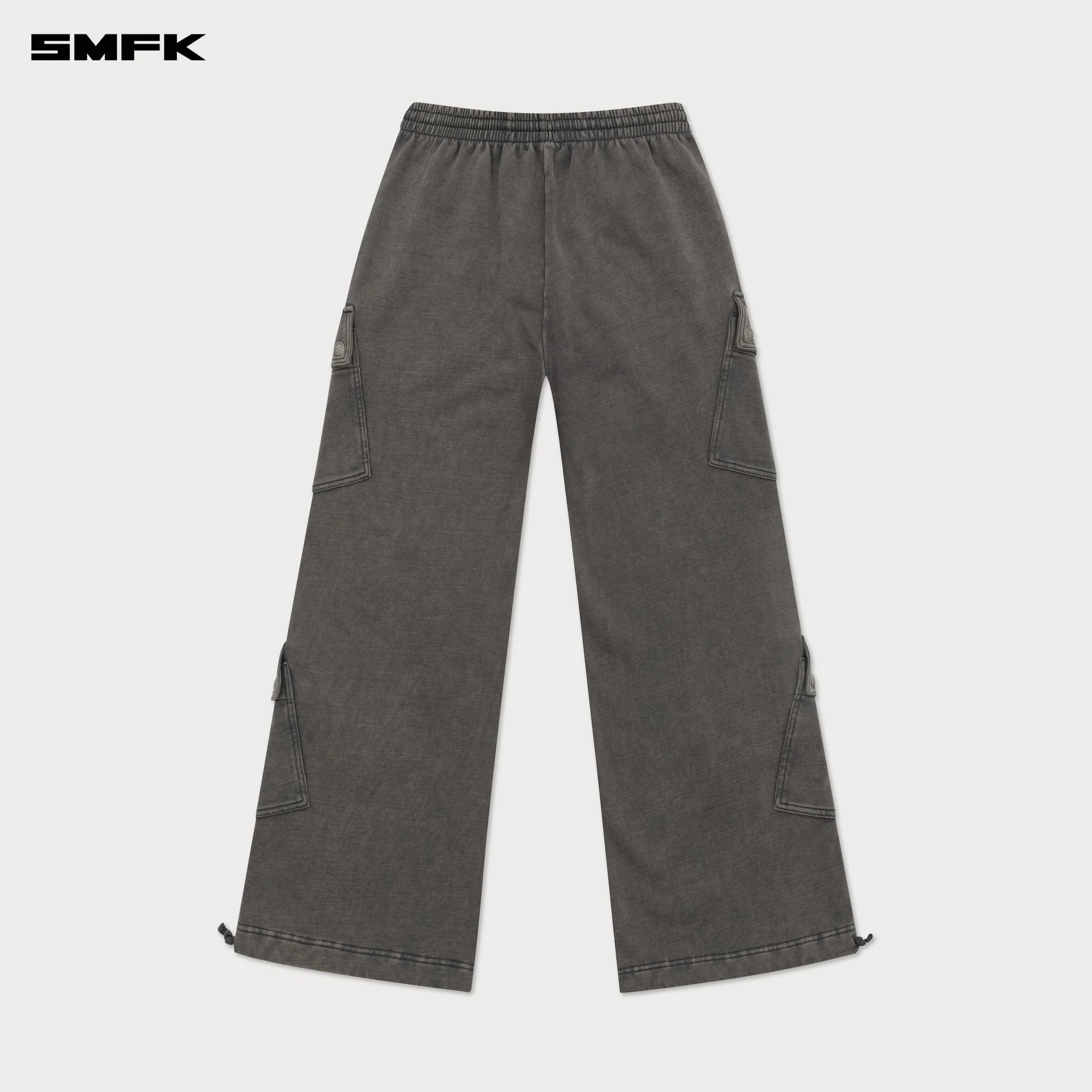 FUTURE WIDE-LEG TRACK PANTS IN GREY