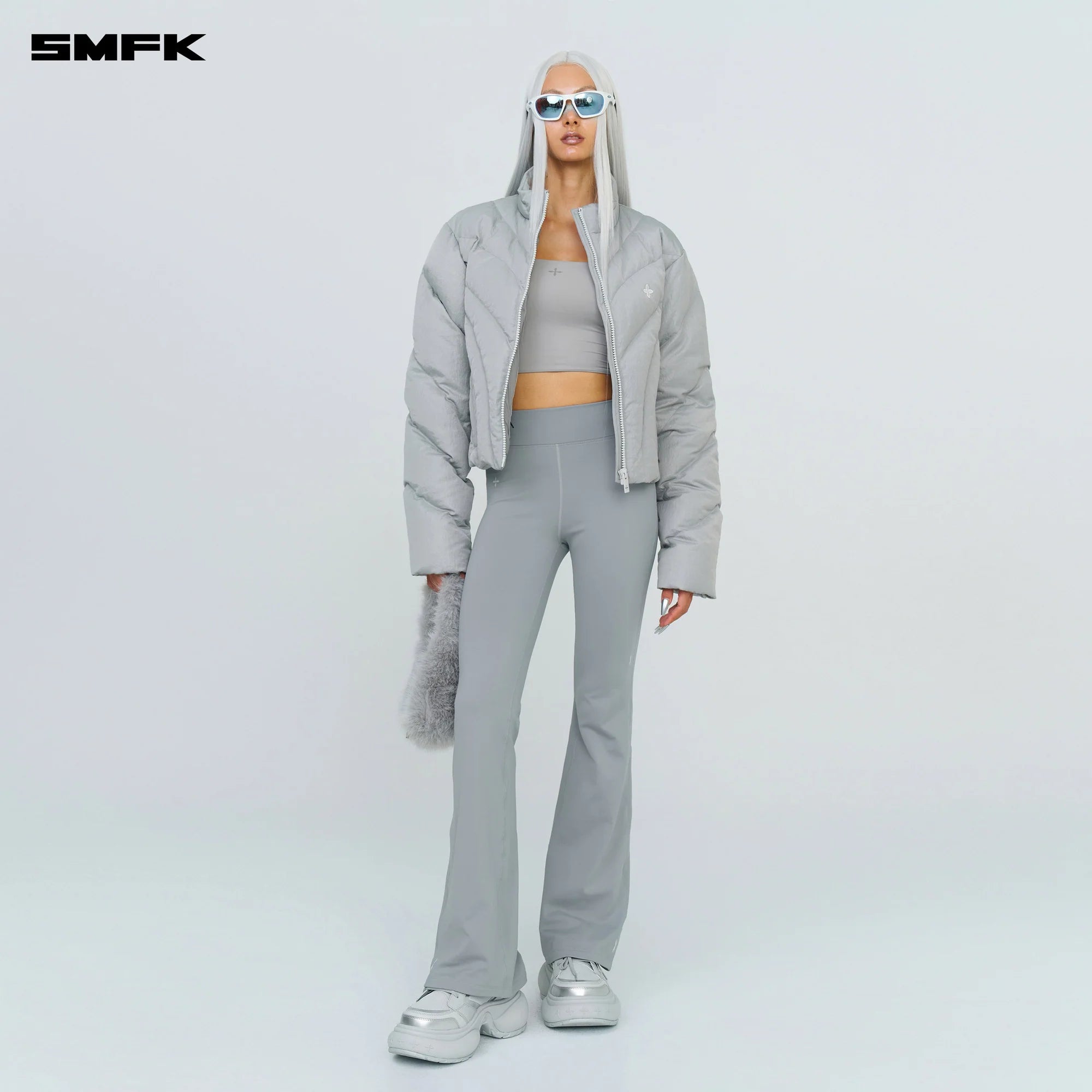 FUTURE X-HEAT SHAPING FLARED PANTS GRAY