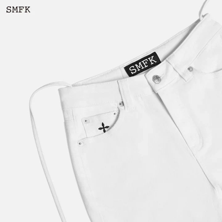 MERMAID SKINNY JEANS SKY WHITE UJ002W