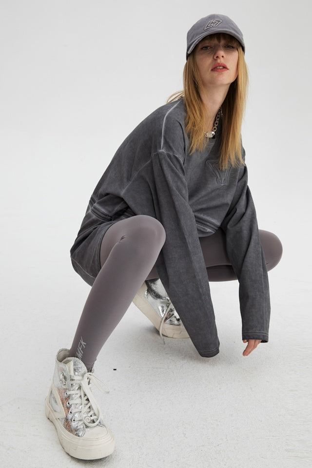 PHANTOM YOGA PANTS DOVE GRAY