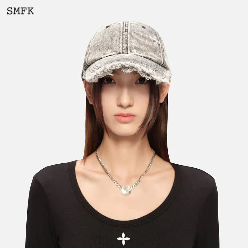 SMFK WILDERNESS GARDEN COWBOY BASEBALL CAP SNOWFLAKE GREY H0006LG