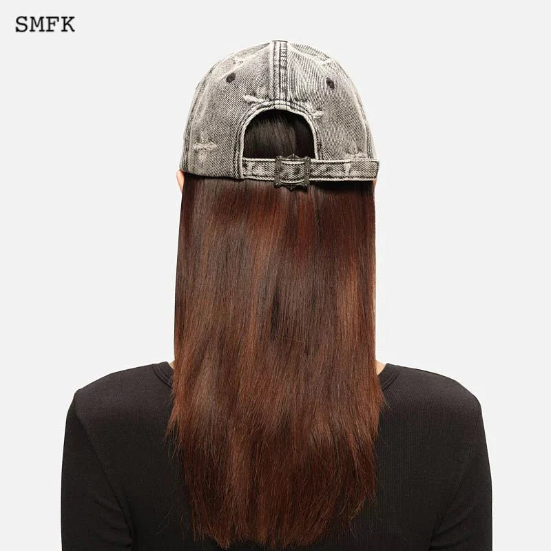 SMFK WILDERNESS GARDEN COWBOY BASEBALL CAP SNOWFLAKE GREY H0006LG