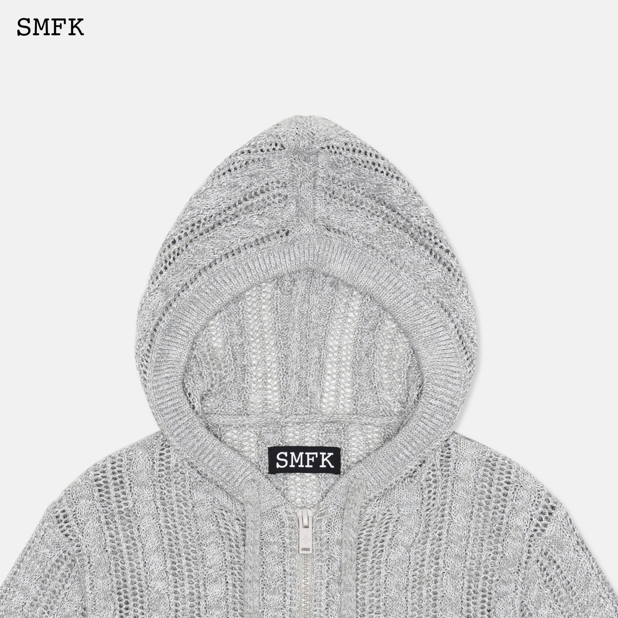Wilderness Grey Starlight Knitted Hoodie