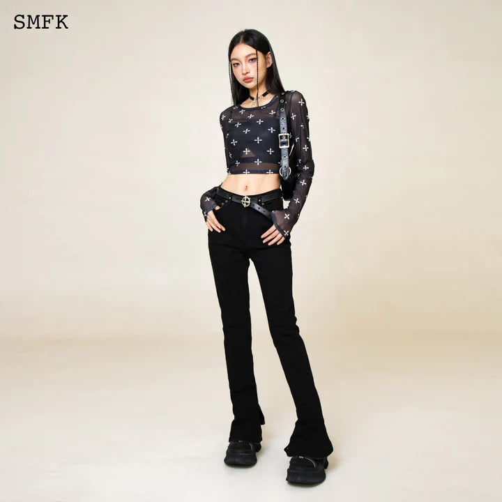 SMFK WILDWORLD BRONCHO BLACK JEANS UJ002B2