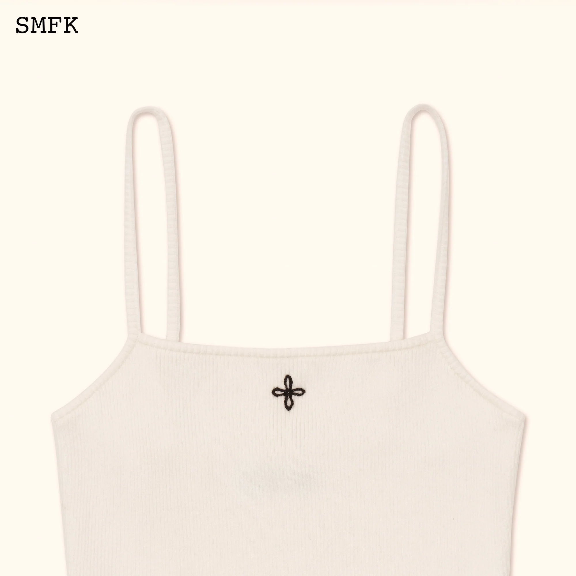 WildWorld Cross Riding Knitted Vest Top In White