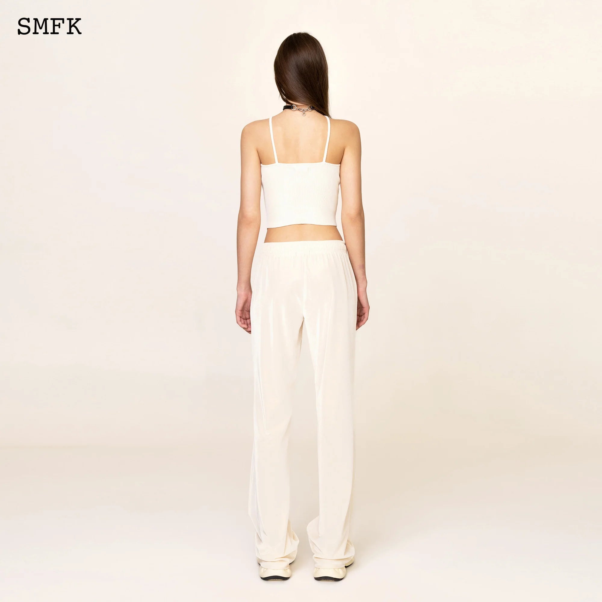 WildWorld Cross Riding Knitted Vest Top In White