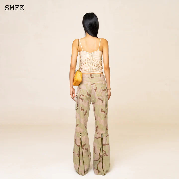 WILDWORLD DESERT VIPER GAUZE SUSPENDER TOP UTK30F