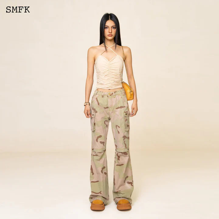 WILDWORLD DESERT VIPER GAUZE SUSPENDER TOP UTK30F