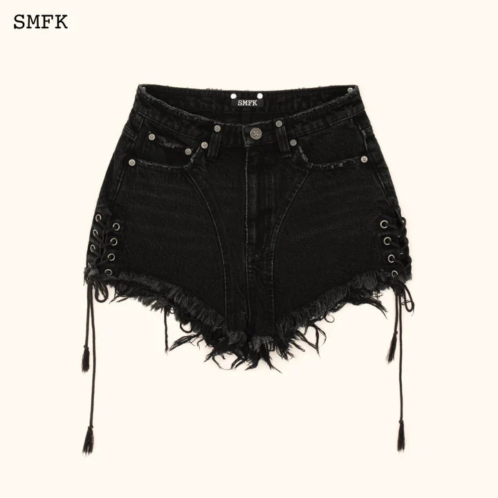 SMFK WILDWORLD ROCK HIGH-WAIST SHORT JEANS PS001B1