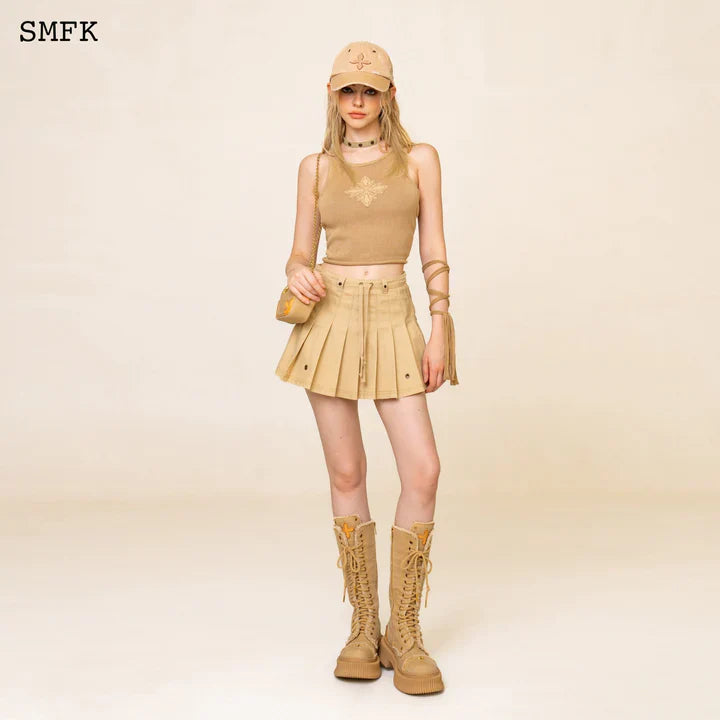 WILDWORLD VINTAGE CHUNKY KNITTED VEST TOP UTK12F