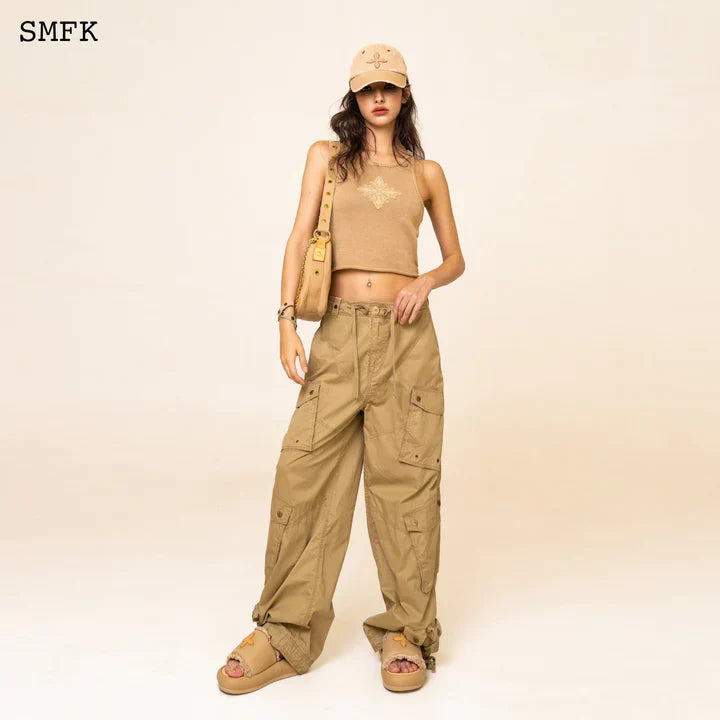 SMFK WILDWORLD VINTAGE PARATROOPER PANTS IN WHEAT UP010F