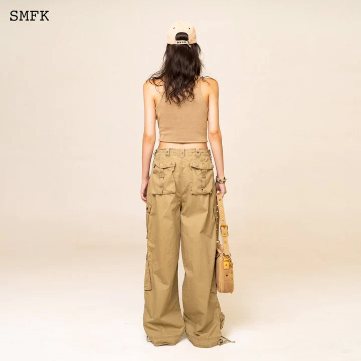SMFK WILDWORLD VINTAGE PARATROOPER PANTS IN WHEAT UP010F
